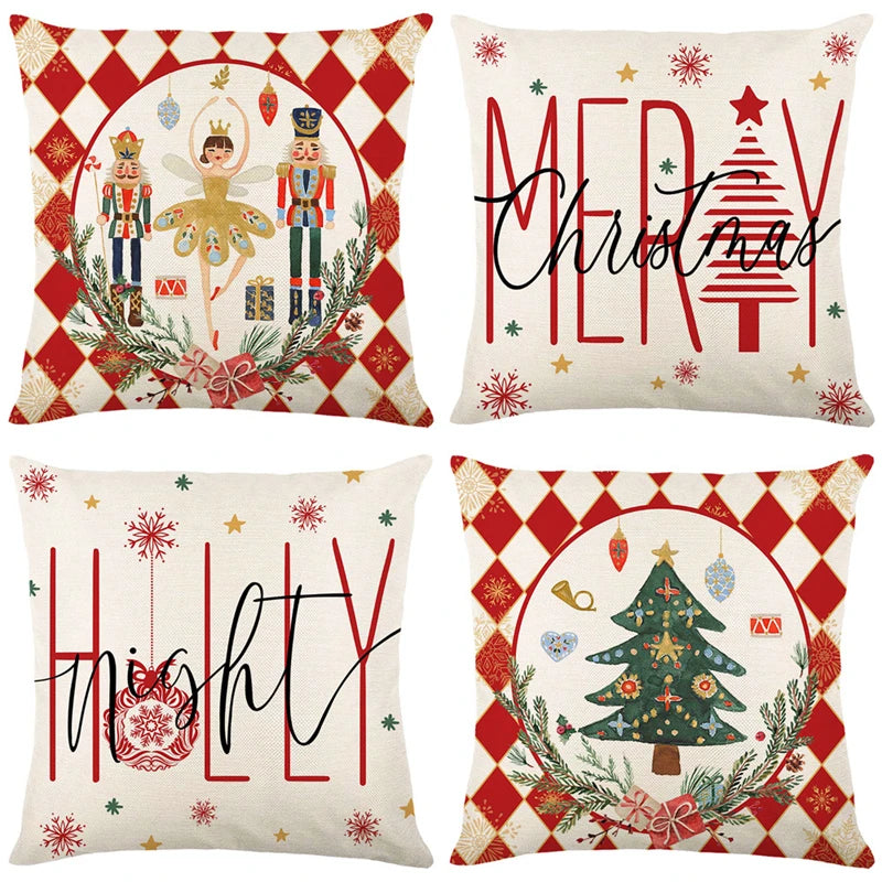 Christmas Cushion Cover Pillowcase