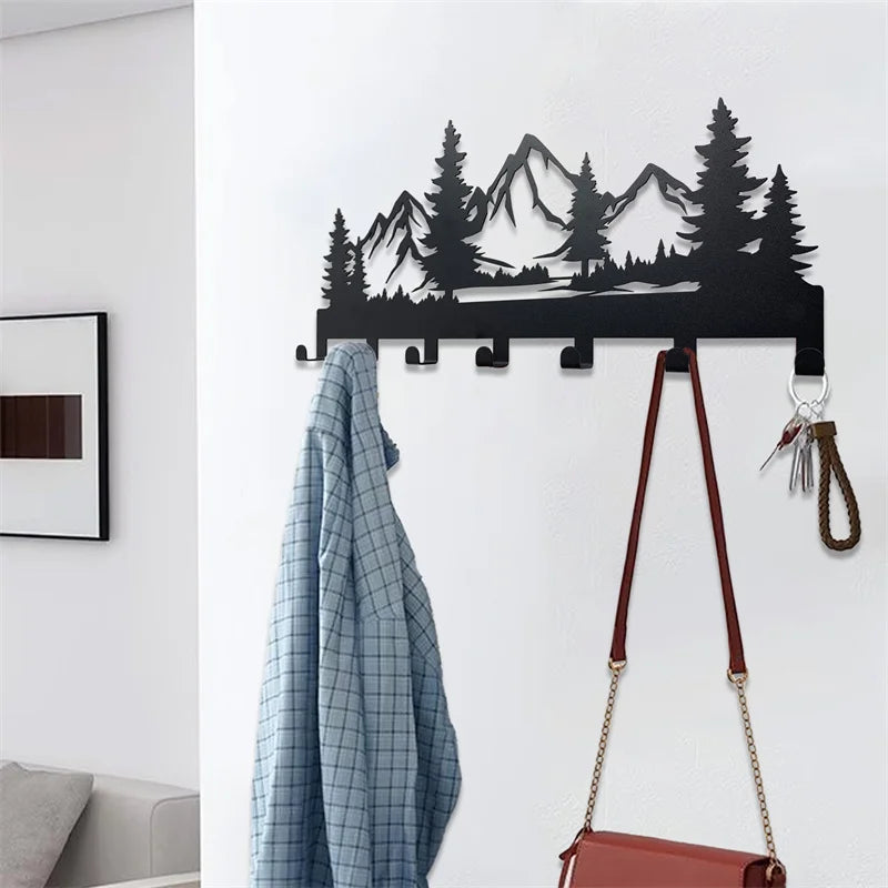 Mountain Forest Key Holder Hooks