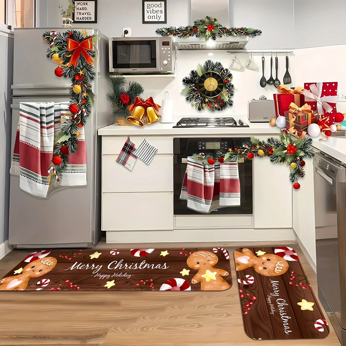 Christmas Gingerbread Man Floor Mat