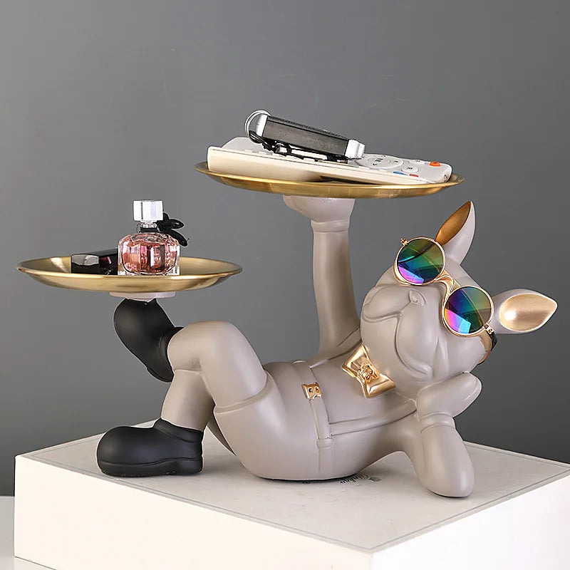 Bulldog Statue For Accessories