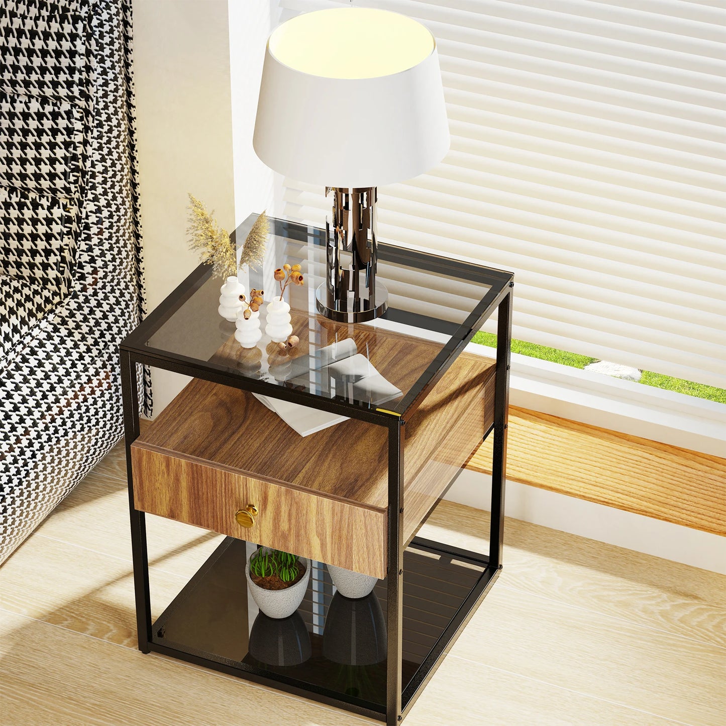 Tempered Glass Side Table