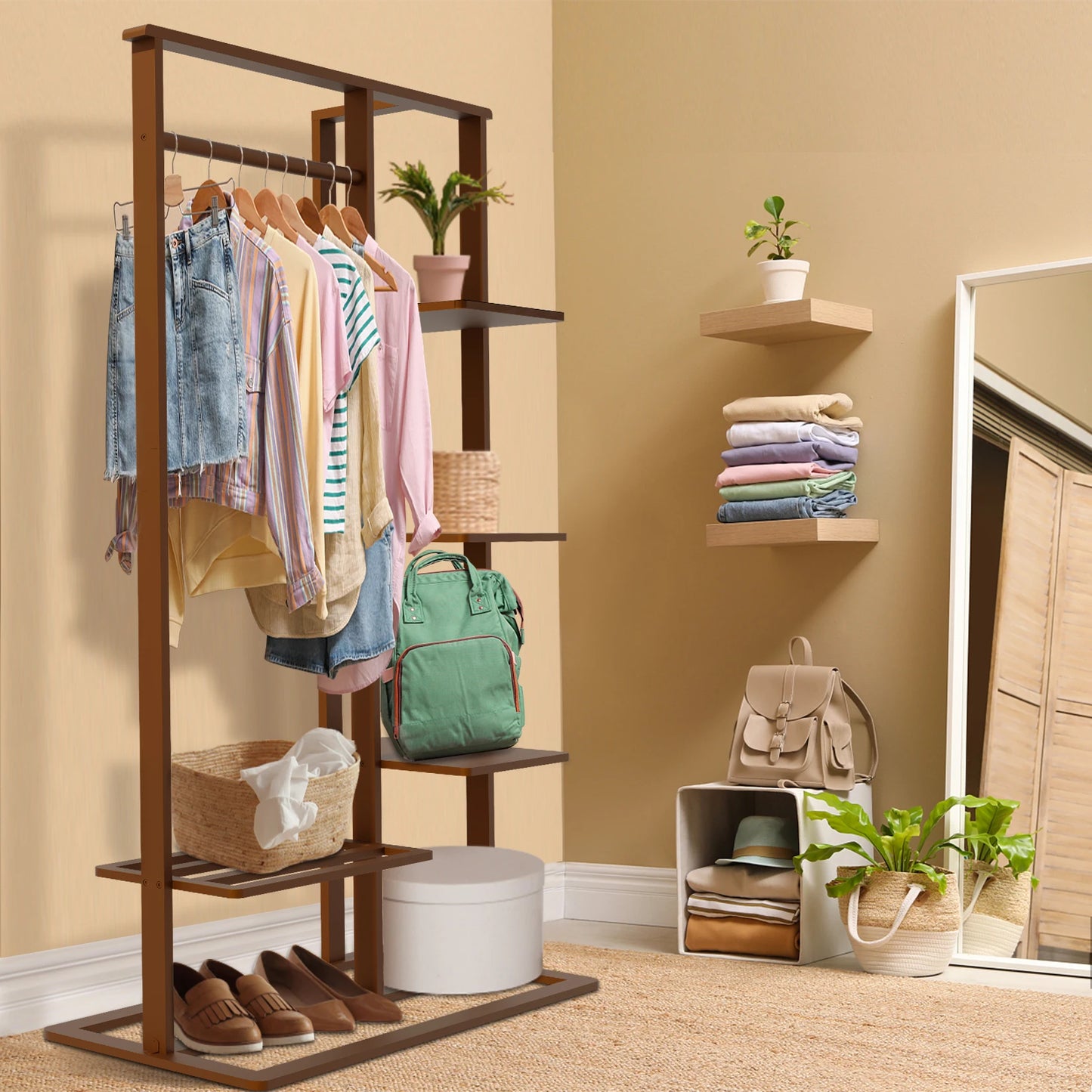 Bamboo Clothing Stand