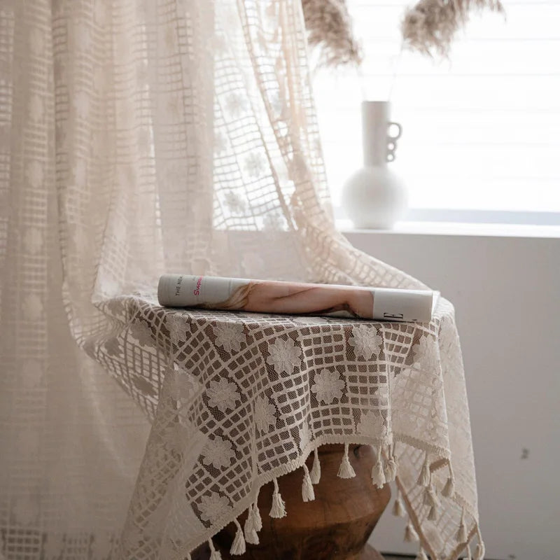 Crochet Knitted Window Curtains