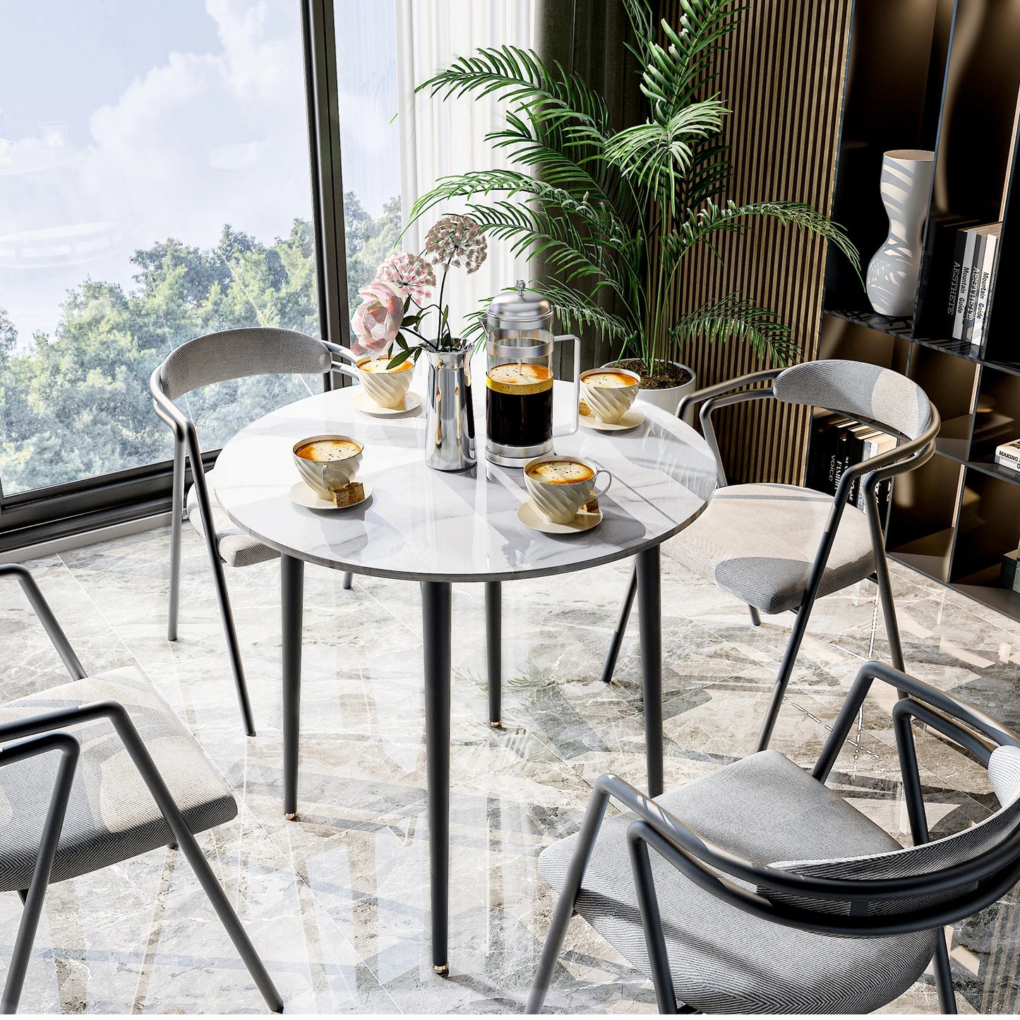 Sintered Stone Round Dining Table