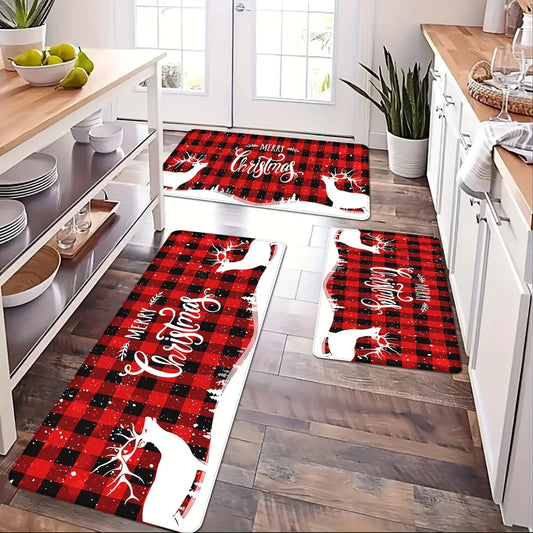 Christmas Red Deer Floor Mat