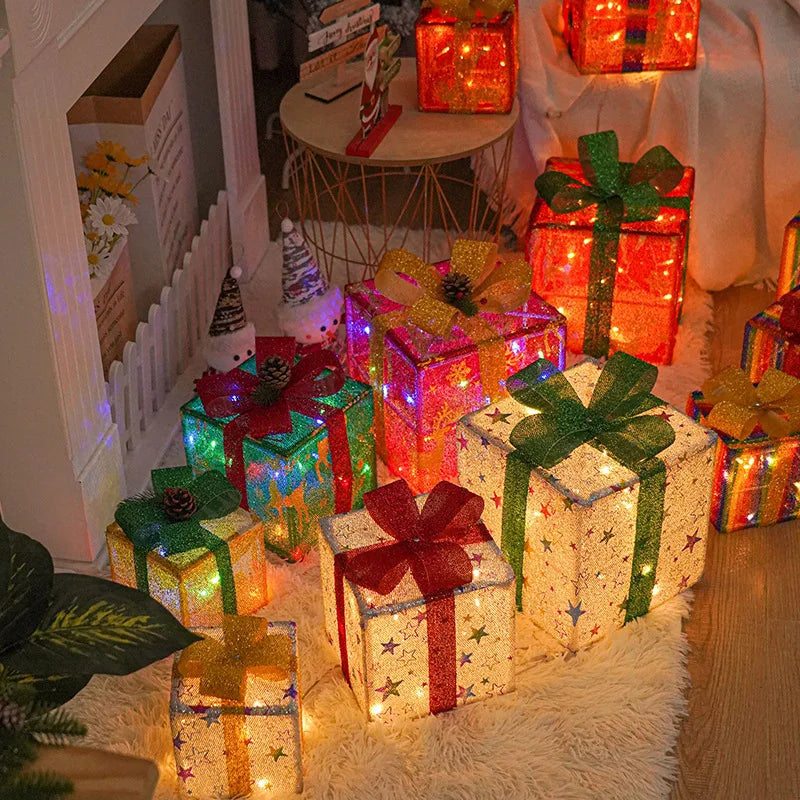 Christmas Glowing Gifts Box LED