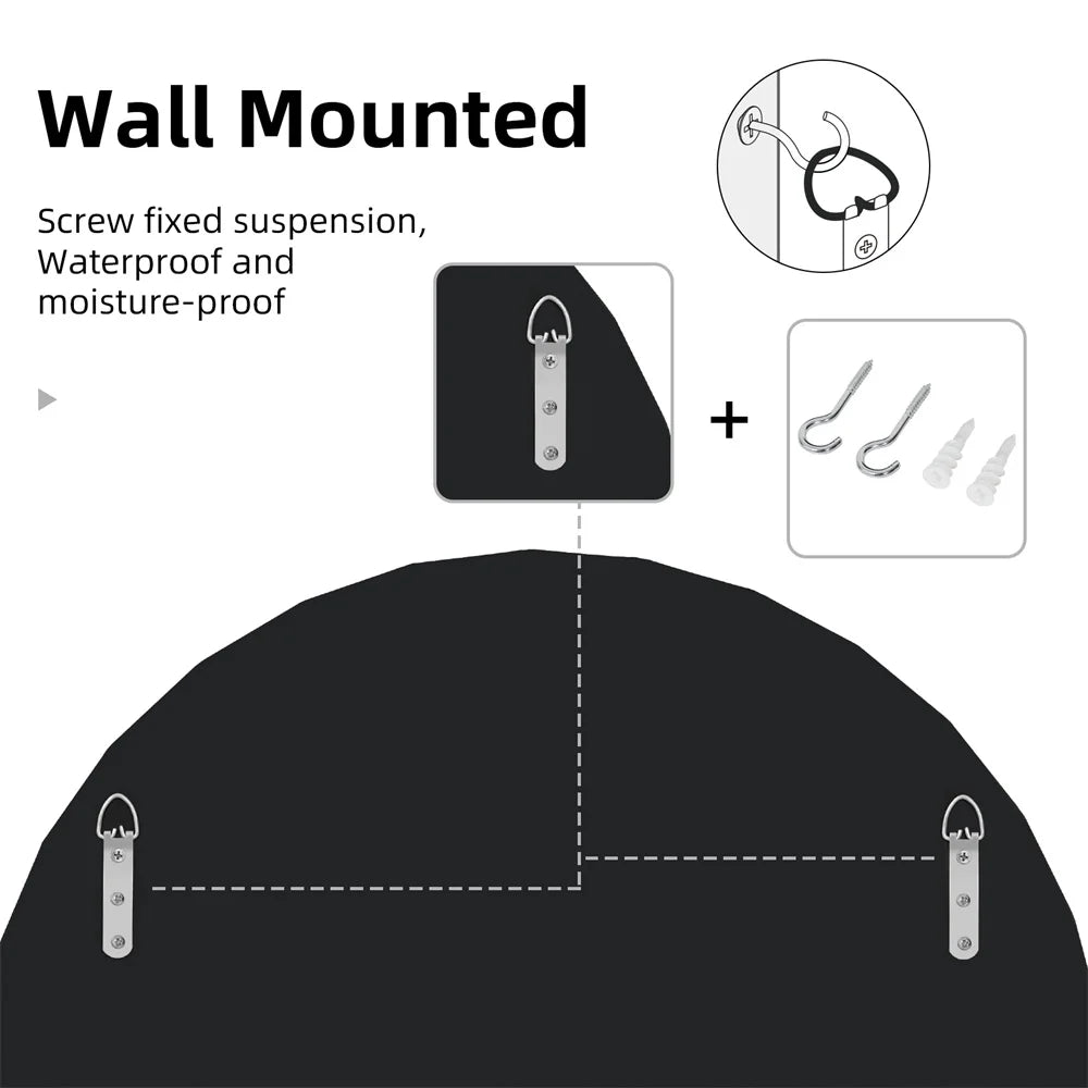 Modern Wall Mirror Decorative with Sunburst Design