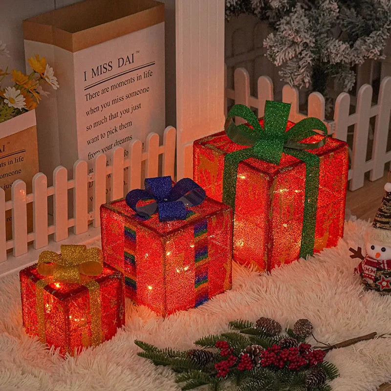 Christmas Glowing Gifts Box LED