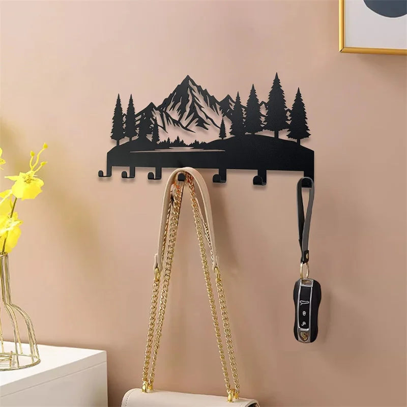 Mountain Forest Key Holder Hooks