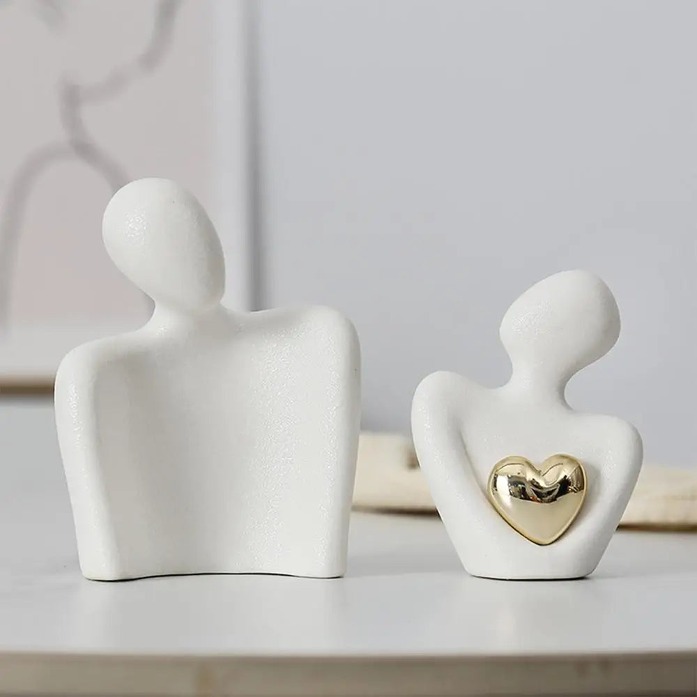 Nordic Decorative Abstract Couple Statue