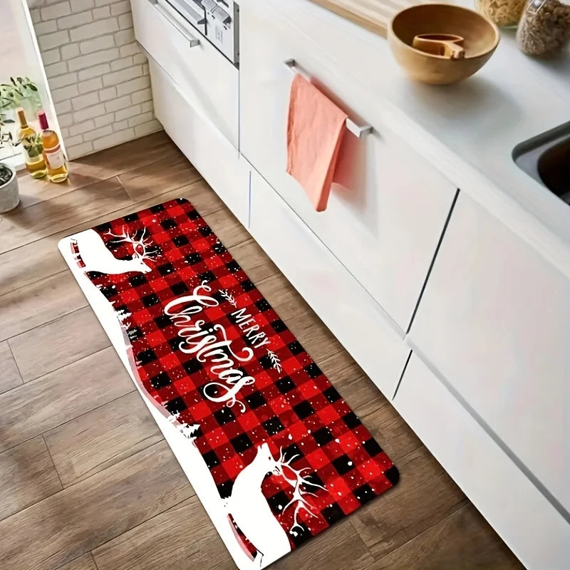 Christmas Red Deer Floor Mat