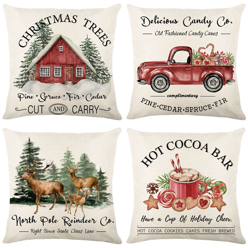 Christmas Cushion Cover Pillowcase