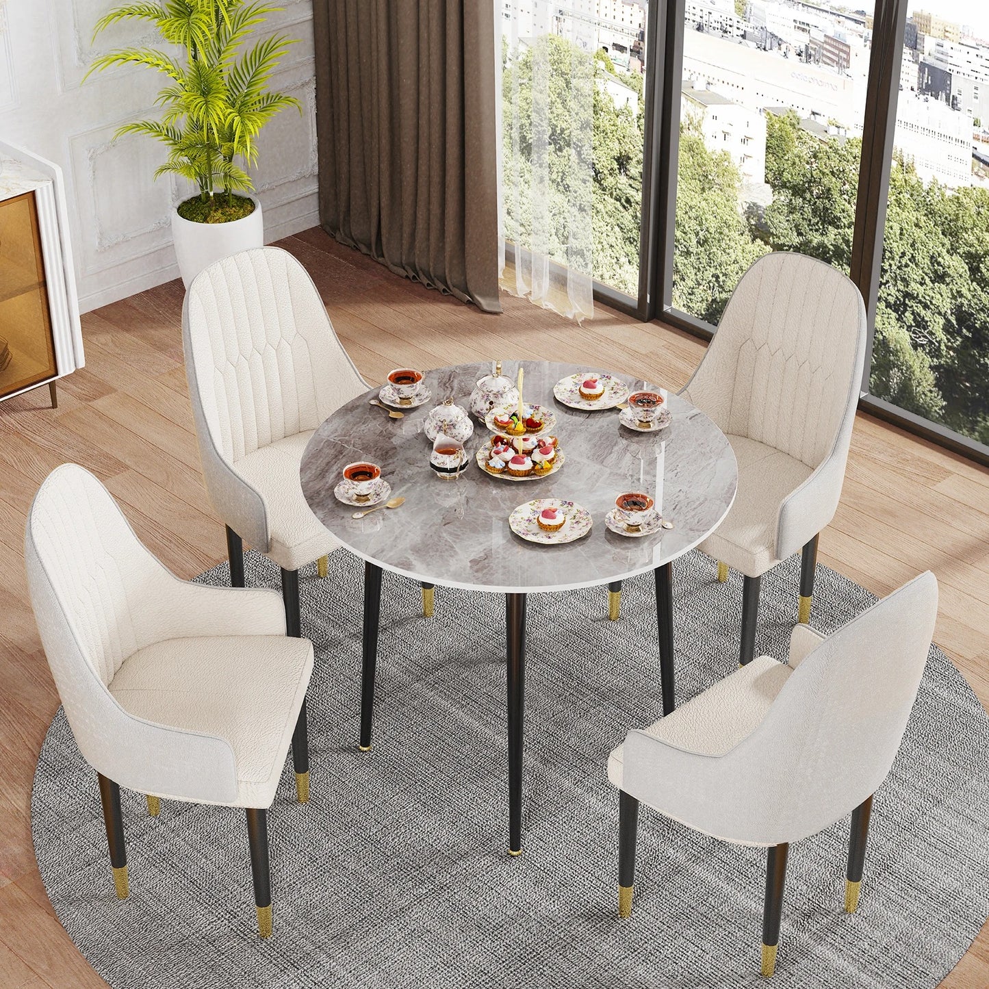 Sintered Stone Round Dining Table